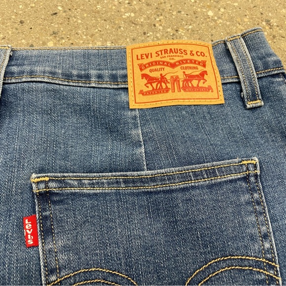 Vintage Levi’s button down modest denim long skirt size 28 - Picture 8 of 11